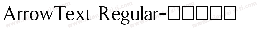 ArrowText Regular字体转换
